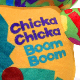 YOTTOY Chicka Chicka Boom Boom monkey embroidered detail highlights craftsmanship