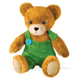 YOTTOY Corduroy Bear 13-inch plush face view for cuddling