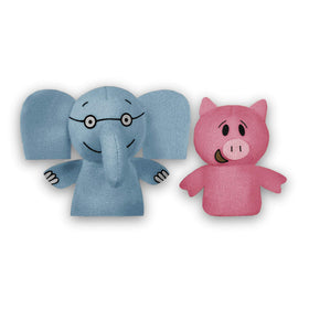 YOTTOY Elephant & Piggie finger puppets joined for storytelling play