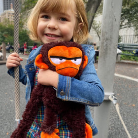 YOTTOY Grumpy Monkey plush long arms ideal for gentle play