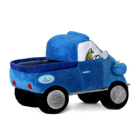 YOTTOY Little Blue Truck with velboa body and velour accents for cosy texture.