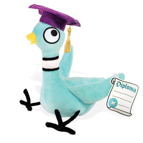YOTTOY Mo Willems Pigeon graduation plush, 6.5 inches, ideal for hugs and display