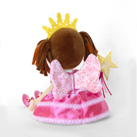 YOTTOY Pinkalicious dress details with sparkling bodice and lace trim