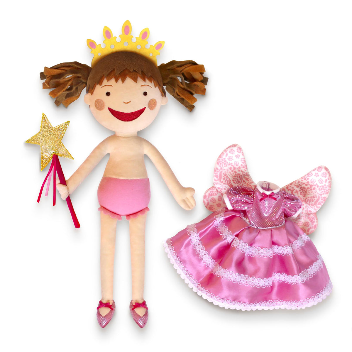 YOTTOY Pinkalicious wand and tiara highlight pretend princess moments