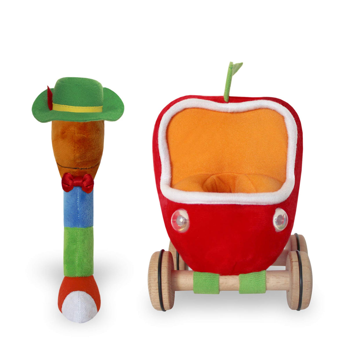 YOTTOY Lowly Worm applecar in Busytown rolling toy