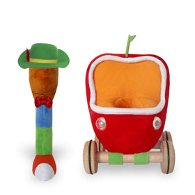 YOTTOY Lowly Worm applecar in Busytown rolling toy