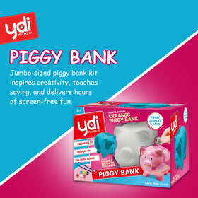 YOU DO IT piggy bank kit ceramic pig ready for color personalization