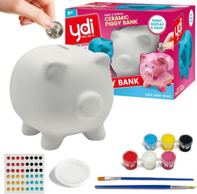 YOU DO IT piggy bank kit painting set contents for a creative session