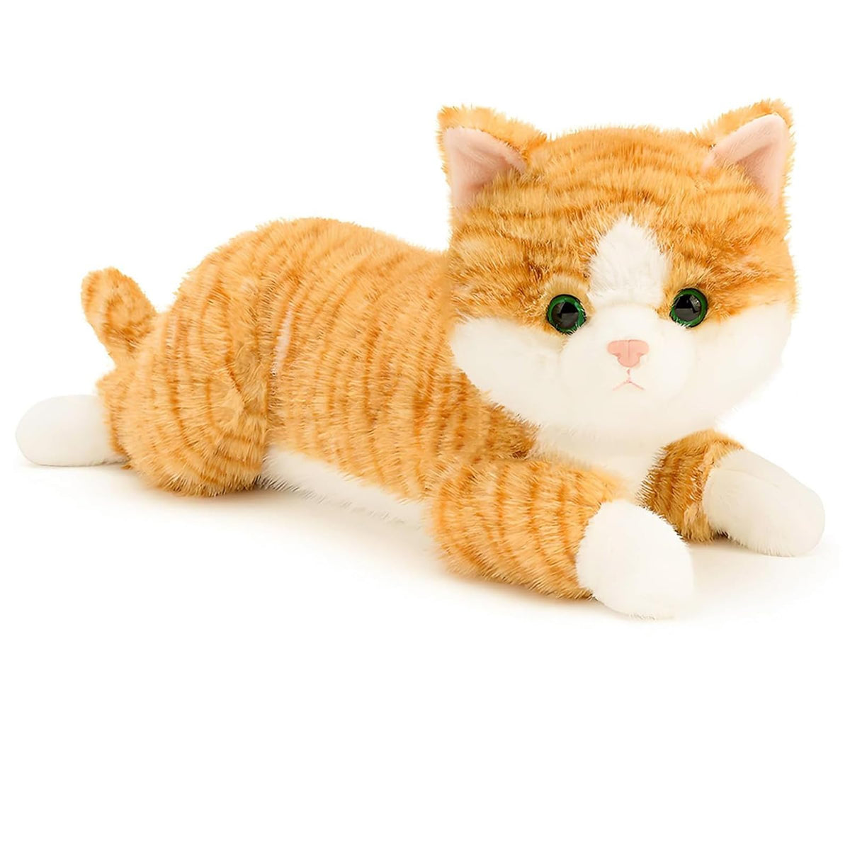 YOUBLEK 19-inch weighted cat plush, hero pose for comforting hugs.