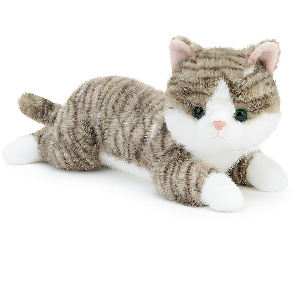 YOUBLEK 19-inch weighted cat plush for cozy hugs and calm moments