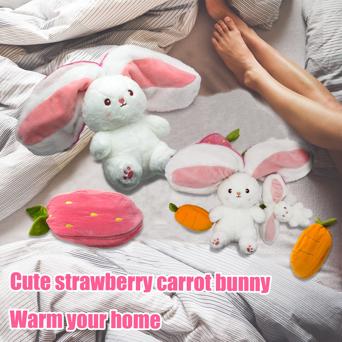 YOUBLEK bunny is safe and durable for kids' daily play.