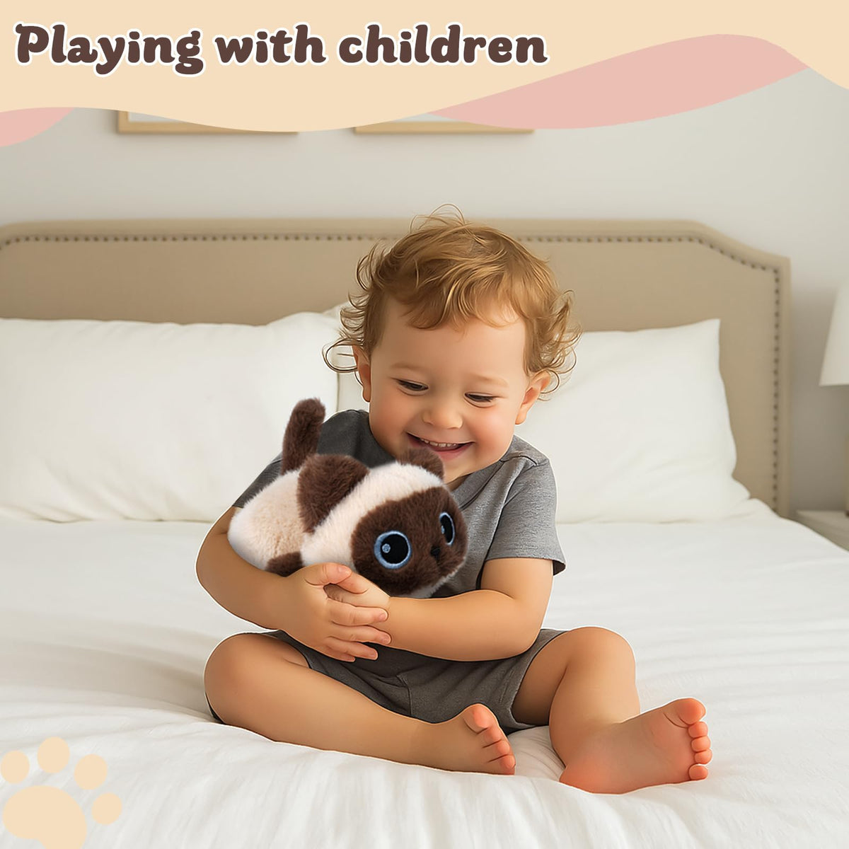 YOUBLEK gift-ready siamese cat plush ideal for birthdays and holidays.