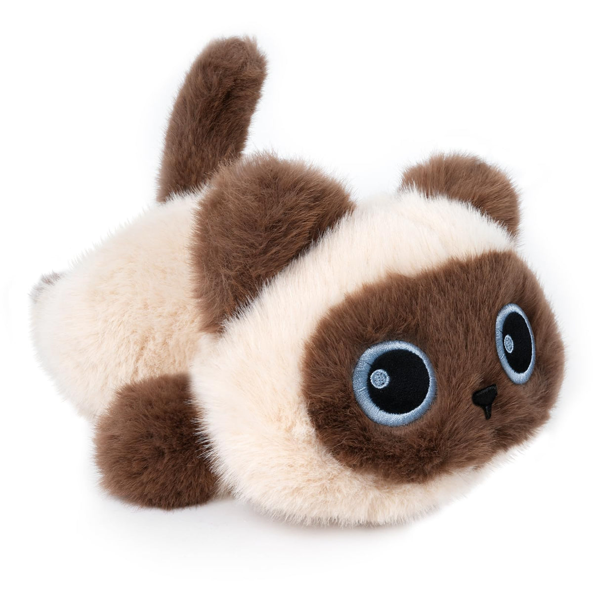 YOUBLEK weighted siamese cat plush belly for comforting hugs and security.