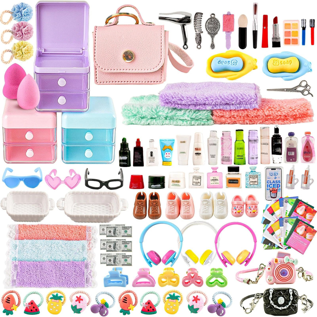 YOUHORYA dollhouse bathroom accessories for realistic mini scenes