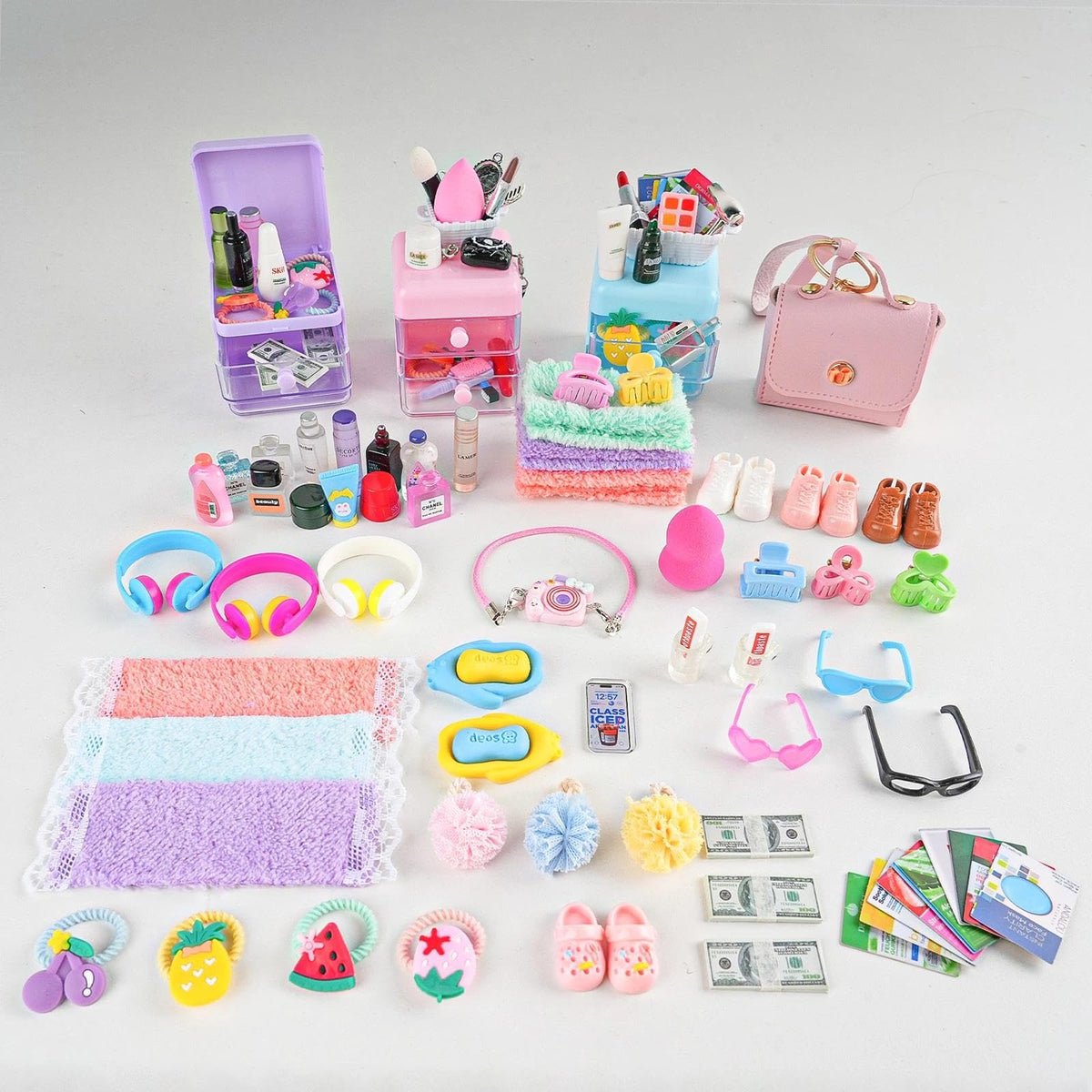YOUHORYA dollhouse handbag with shoulder strap for stylish play