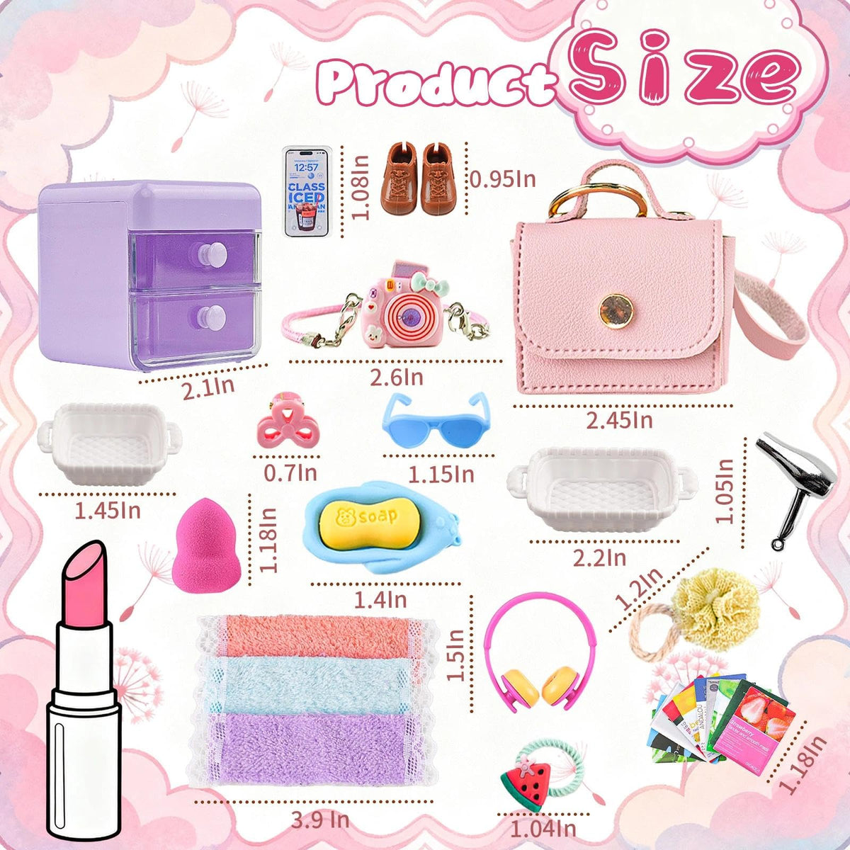 YOUHORYA miniature shampoo bottles for authentic vanity displays