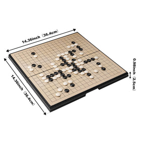 YOUKEKOEE Go Set 19x19 board detail echoes authentic gameplay.