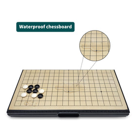 YOUKEKOEE Go Set black magnetic stones stay securely on the board.
