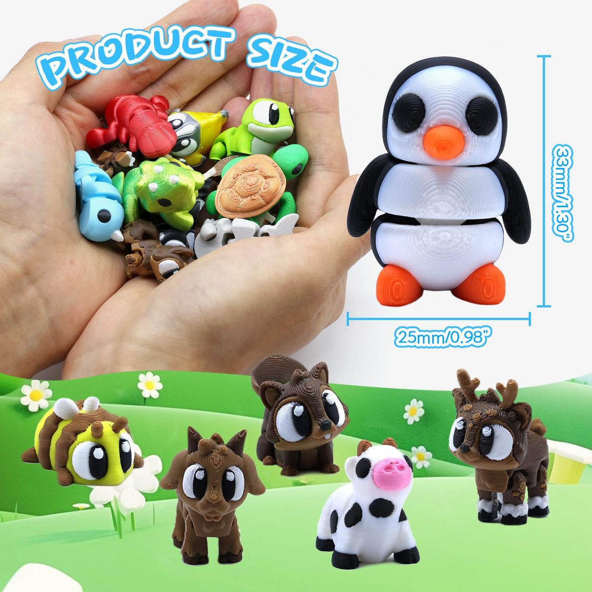 Youkkbbl farm animal figurines: charming accents for mini farms and cake toppers