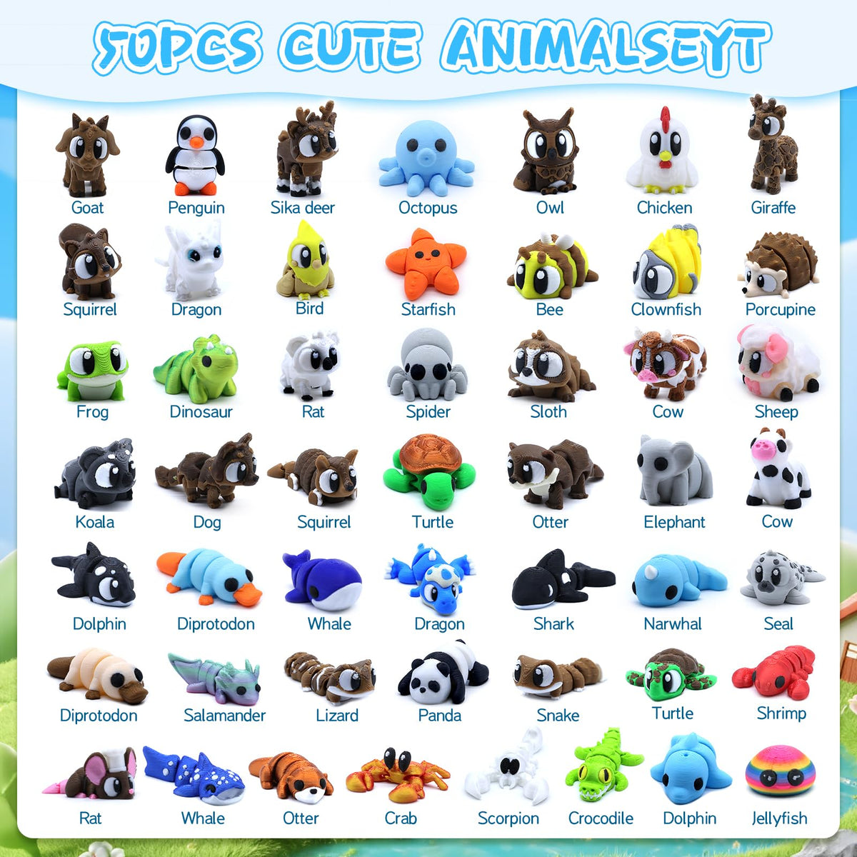 Youkkbbl forest animal figurines: lightweight collectibles for kids' playrooms and dioramas