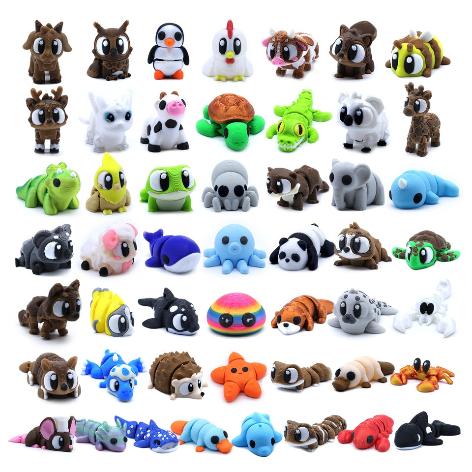 Youkkbbl ocean animal figurines: colorful and durable mini decorations for shelves or desks