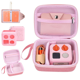YouKnow hard case for Yoto Mini in pink protects on the go.