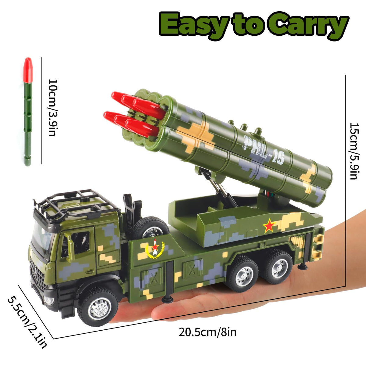 Youlechen Army Toys missile launcher buttons enable action-packed missions