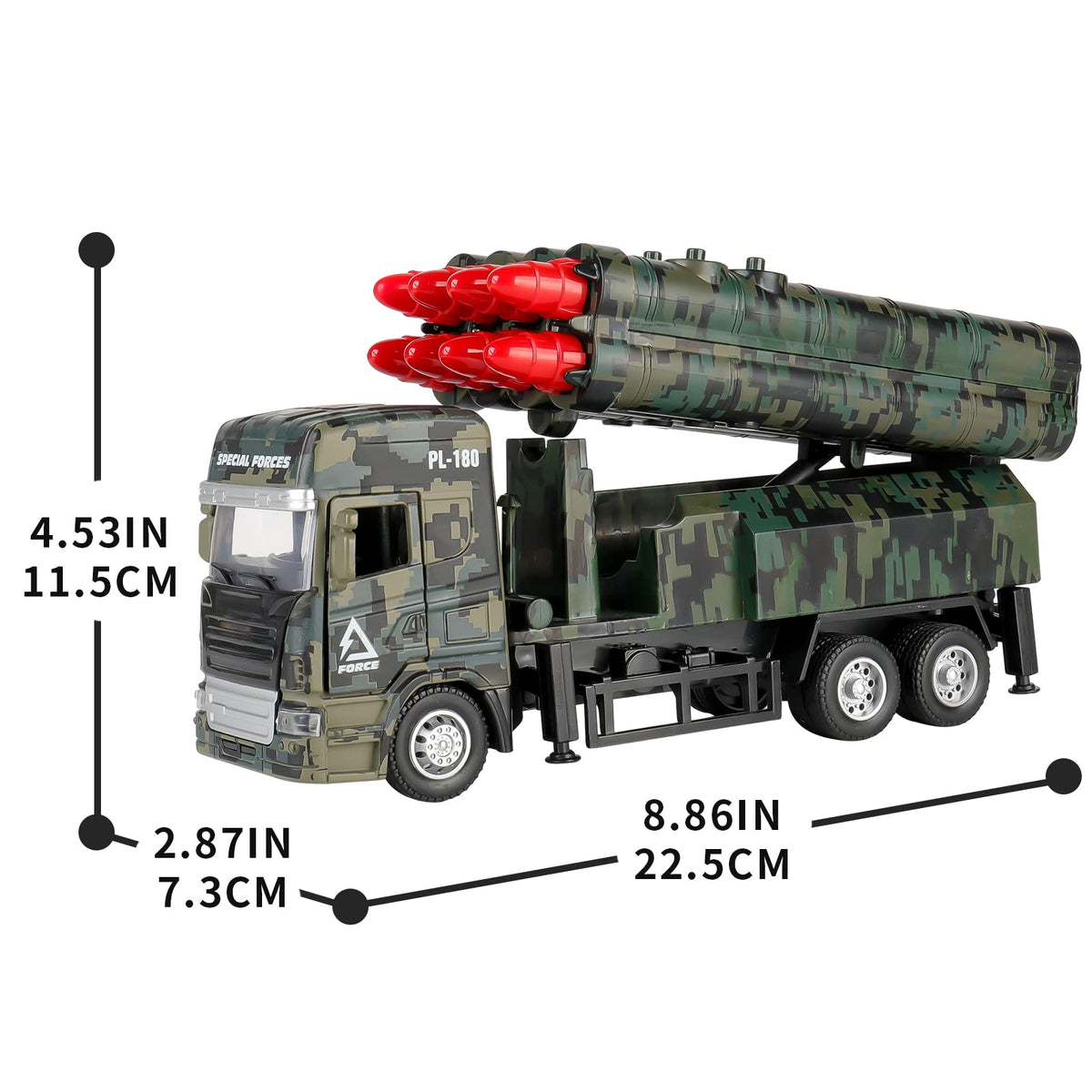Youlechen army toy with opening doors adds real-gear feel