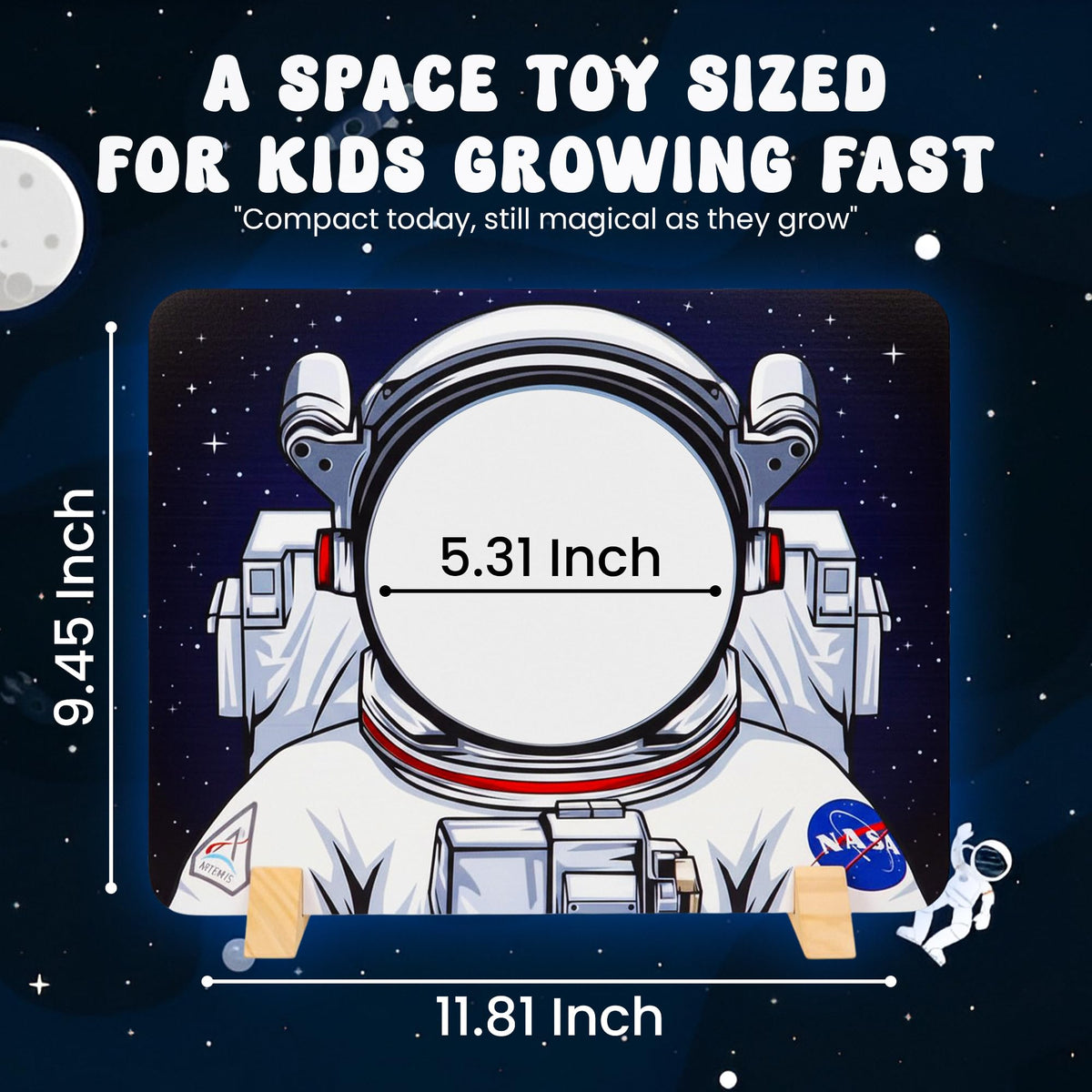 Young Supporters Artemis patch highlights a mission-themed design to spark curiosity.