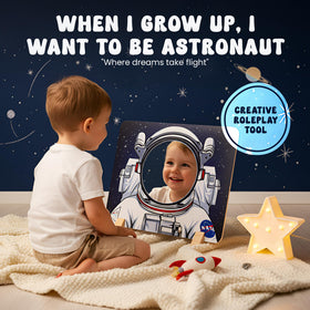 Young Supporters NASA meatball logo detail adds authentic graphics for inspiration.