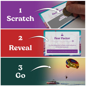 Your Lifestyle Business 50 adventure prompts card, ready to spark spontaneous experiences.