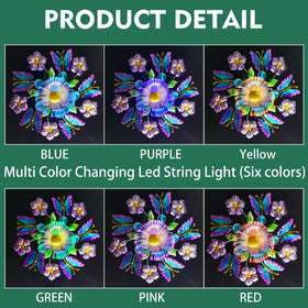 Yourongmao wind spinner installation is quick and secure, ideal for patios, lawns, and borders.