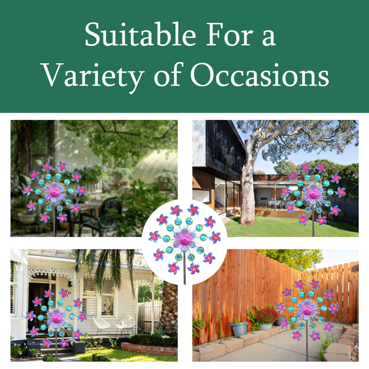 Yourongmao wind spinner on ground installation ensures garden decoration that lasts.