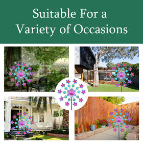 Yourongmao wind spinner on ground installation ensures garden decoration that lasts.