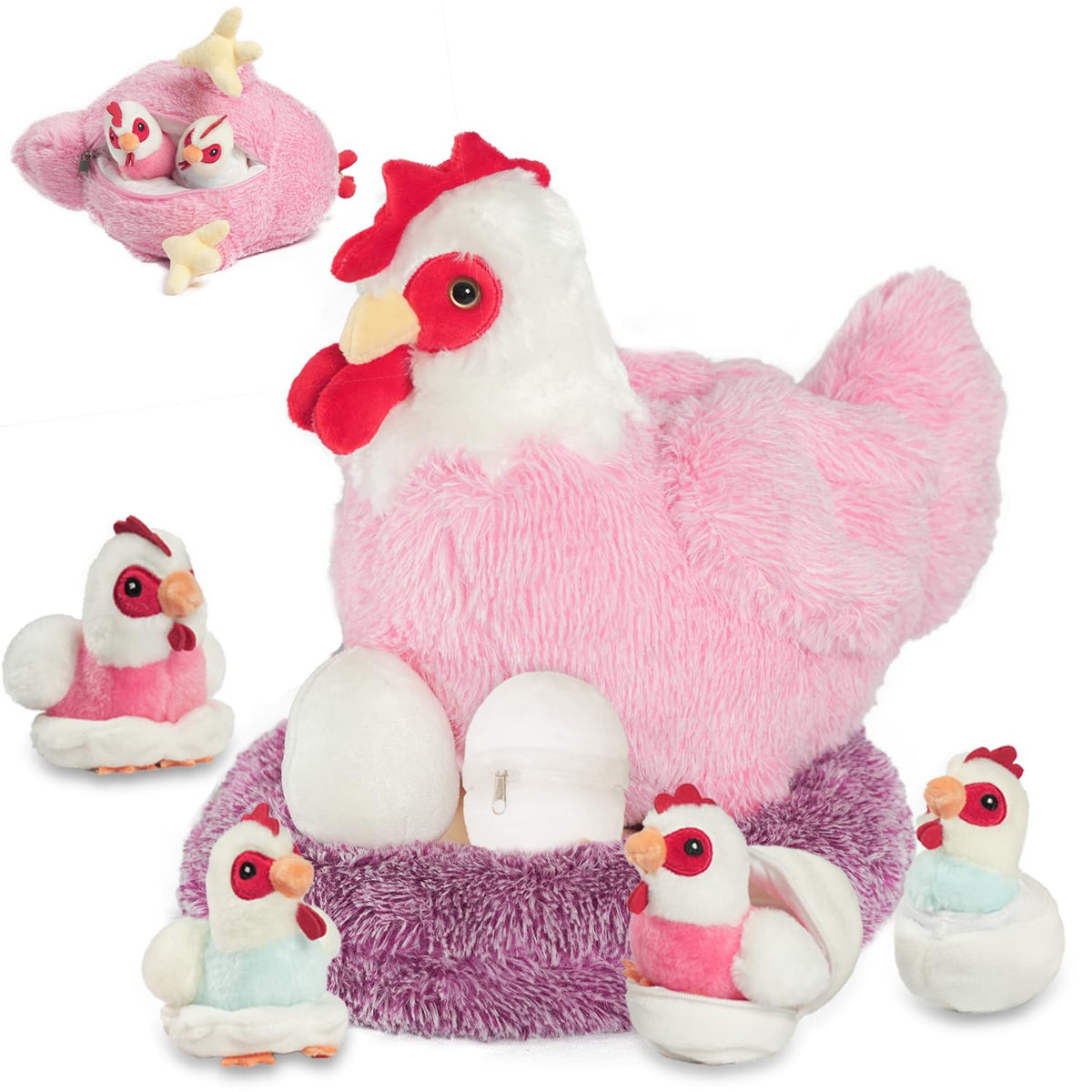 Youthfuljive 9-in-1 chicken dolls kit for imaginative play.