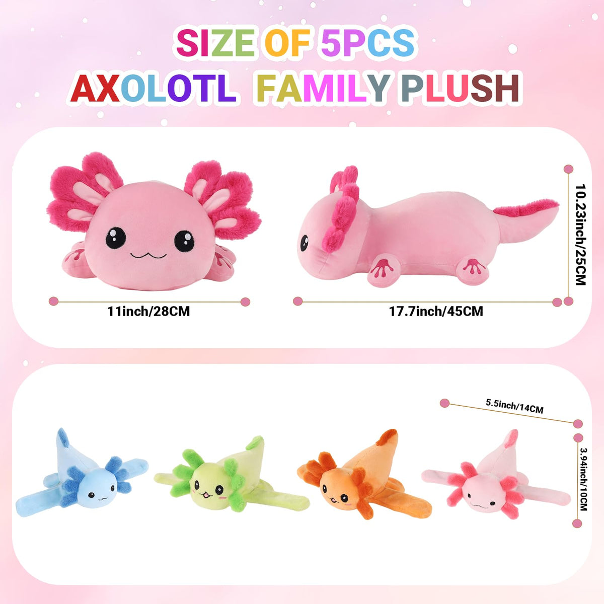 Youthfuljive baby yellow axolotl plush adds brightness to playtime