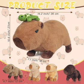 Zip open tummy reveal showing four baby capybaras inside
