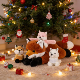 Youthfuljive fox plush room decor adds cozy color to kids' spaces.