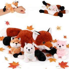 Youthfuljive mommy fox plush, 19-inch cuddle partner for bedtime.