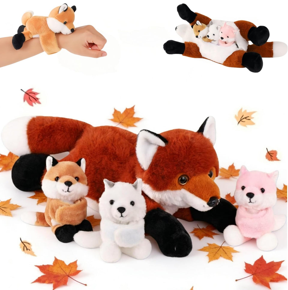 Youthfuljive mommy fox plush, 19-inch cuddle partner for bedtime.