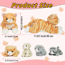 Youthfuljive orange cat plush decorates shelves as a cozy accent