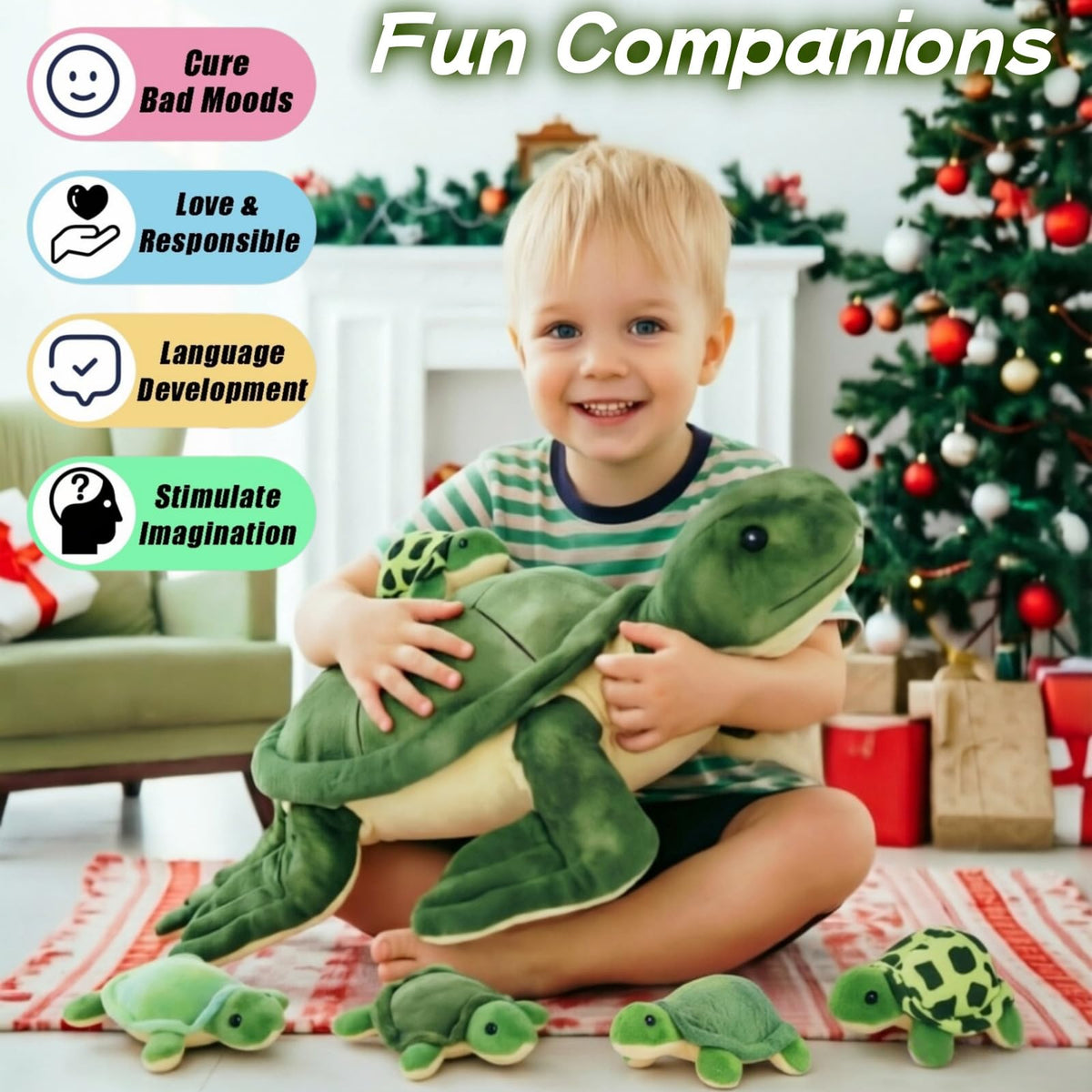 Youthfuljive sea turtle plush pillow decor for bed or sofa