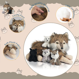 Youthfuljive wolf plush 5-in-1 demo, interactive play concept.