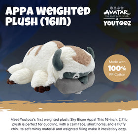 Youtooz Appa head detail with horns, perfect for display or hugging.