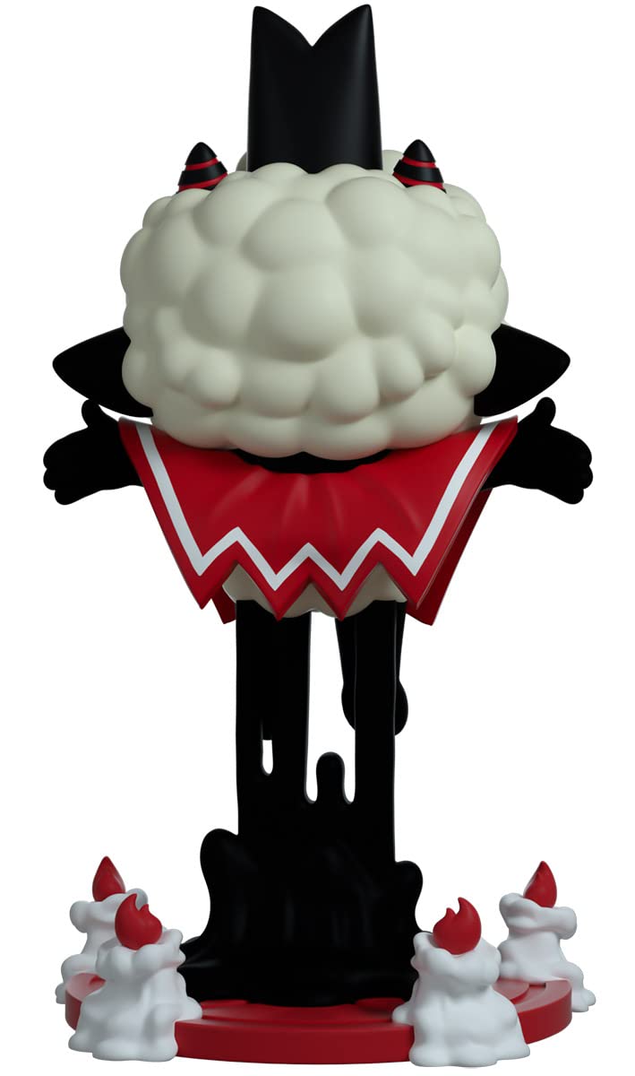 Youtooz Cult of the Lamb Possessed figure arms outstretched, dynamic display option.