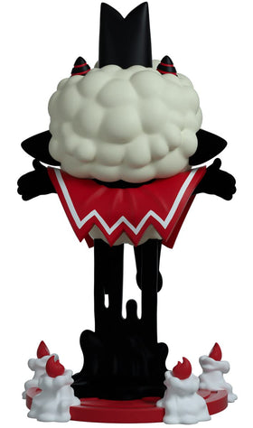 Youtooz Cult of the Lamb Possessed figure arms outstretched, dynamic display option.