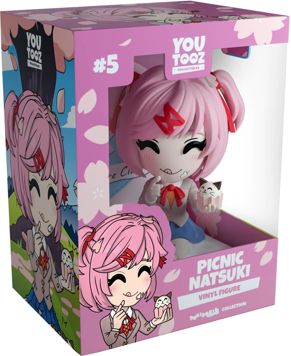 Youtooz Doki Doki Picnic Natsuki with cupcakes, ideal display piece for fans