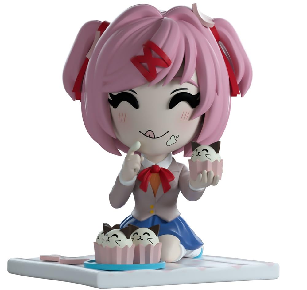 Youtooz Doki Doki Picnic Natsuki in uniform, vivid desk decor for collectors