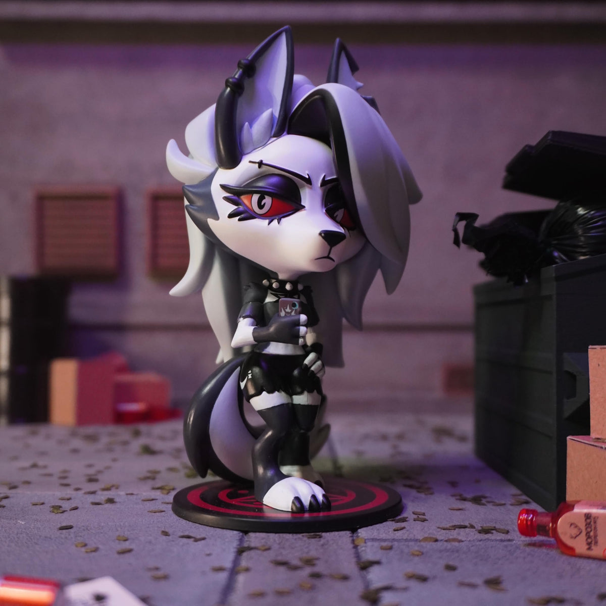 Youtooz Helluva Boss Loona vinyl figure stands out as a collectible display piece.