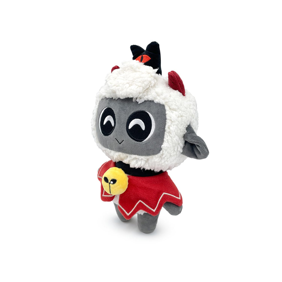 Youtooz Lamb plush shows black stitched eyes for classic, recognizable styling